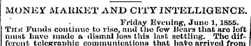 MONEY MARKET AND CITY INTELLIGENCE. Frid...