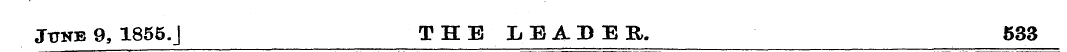 June 9, 1855.J THE LEADER. 533
