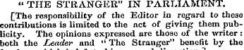 " THE STRANGER" IN PARLIAMENT. [The resp...