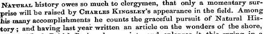 Natural history owes so much to clergyme...