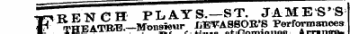 French plays—st. james's EftsSSEESiSESSs