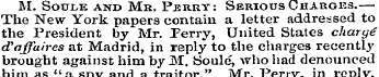 M. Socle and Mr. Perky: Serious Charges....