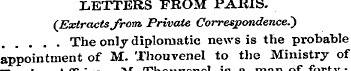 LETTERS FROM PARIS. (Extracts from Priva...