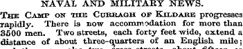NAVAL AND MILITARY NEWS. The Camp on the...