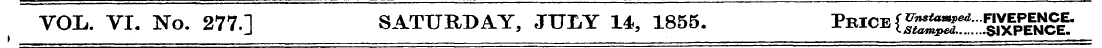 VOL.. VI. No. 277.] SATURDAY, JUIiY 14, ...