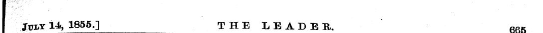 I JTOY 14, 1855.] THE LEADER. 6fin
