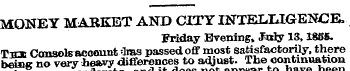 MONEY MARKET AND CITY INTELLIGENCE, Frid...