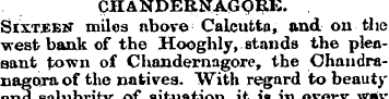 CHANDERNAGpEE. Sixteen miles above Calcu...