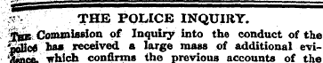 THE POLICE INQUIRY. ijfeg Commission of ...