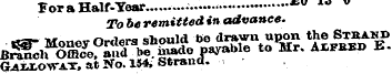 For a Hair-Year * w xo v To be remitted ...
