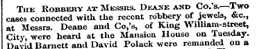 The Robbery at Messrs. Dearie and Co.'s....
