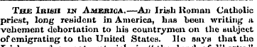 Tjbus Irish in Aaiekioa.—An Irish Roman ...