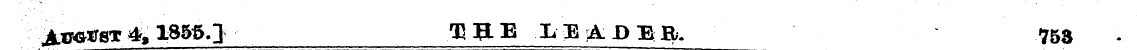 JtTOirsT 4, 1855.] H^LE LEAB^ft. 753