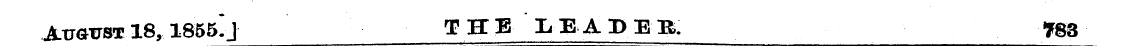Jlvgvbt 18, 1855 * J THE ' LIADER 783