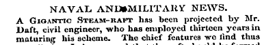 NAVAL AND»MILITARY NEWS. A Gigantic Stea...