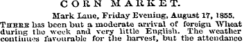CORN MARKET. Mark Lane, Friday Evening, ...