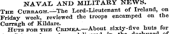 NAVAL AND MILITARY NEWS. The Cueragh.—Th...