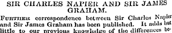 SIR CHARLES NAPIER AND SIR JAMES GRAHAM....