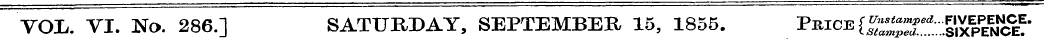 VO:L. VI. No. 286.] SATURDAY, SEPTEMBER ...