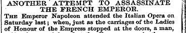 ANOTHER ATTEMPT TO ASSASSINATE THE FRENC...