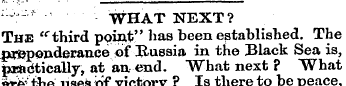 ;:,_ ? WHAT NEXT? The <f third point" ha...