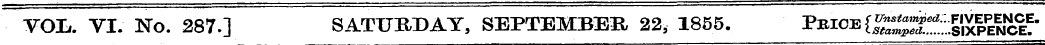 Voii. VI. No. 287.] SATURDAY, SEPTEMBER ...