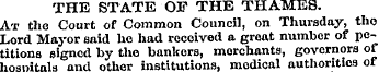 THE STATE OF THE THAMES. At the Court of...