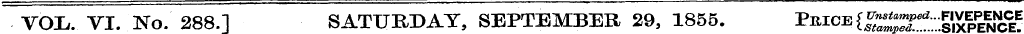 VOIj. VI. No. 288.1 SATURDAY, SEPTEMBER ...