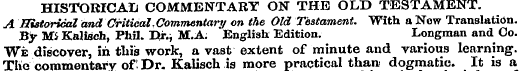 HISTORICAL COMMENTARY ON THE OLD TESTAME...