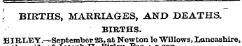 , BIRTHS, MARRIAGES, AND DEATHS. BIRTHS....