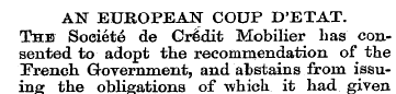 AN EUROPEAN COUP D'ETAT. The Soeiete de ...
