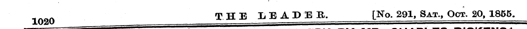 THE LEADER. [No. 291, Sat., Oct. 20, 185...