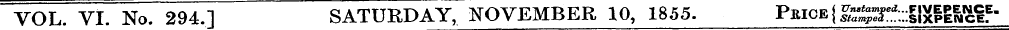VOL. VI. No. 294.1 SATURDAY, NOVEMBER 10...