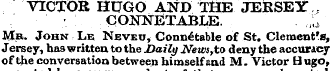 VICTOR HUGO AND THE JERSEY „ CONNETABLE....