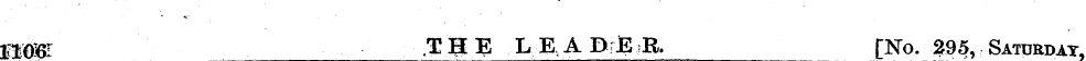 $)$& ¦ THE LEADER. [No. 295, Saturday