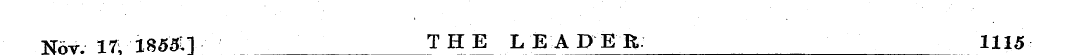 Nov. 17; 18551] T H E L E A PER: 1115