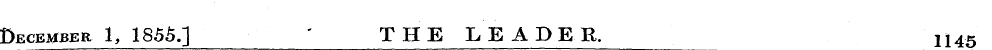 December 1, 1855.] " THE LEADER. 1145