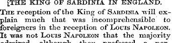 [THE KING OF SAKDISTIA IN ENGLAND. The r...