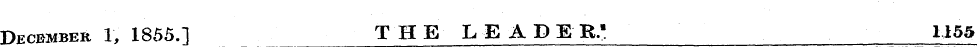 December 1, 1855.] THE LEADER.' 1155