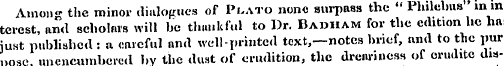 Among the minor dialogues of Pi-ato none...