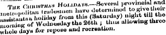 ~ T,if Chb«hmmh Hoi-ida vs.—Several prov...