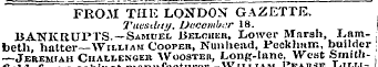 FROM THE LONDON GAZETTE. 2'itesiUiij, De...
