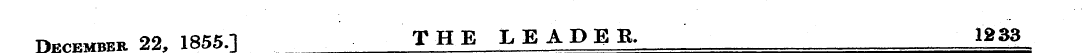 December 22, 1855.] THE LEADER, 1233