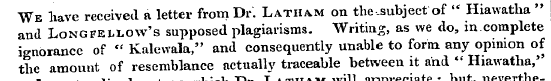 We liave received a letter from Dr. Lati...