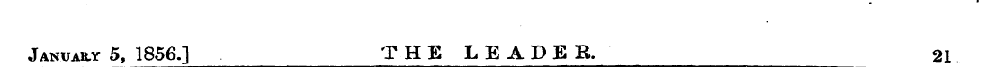 January 5, 1856.] T H E L E A DEB. 21