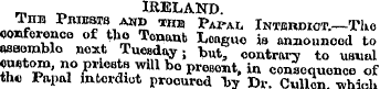 IRELAND. The Priests and <i m p APAI, lN...
