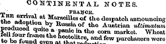 CONTINENTAL NOTES. m ' . , FRANCE. f£^J™...