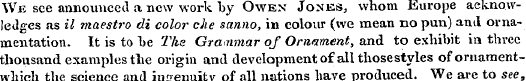 We see announced a new work "by Owen Jon...