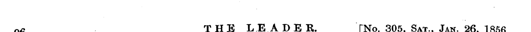 g^ THE LEADER. [No. 305, Sat., Jan. 26, ...