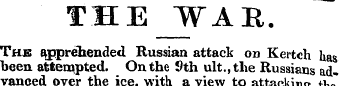 THEJTAR. The apprehended Russian attack ...